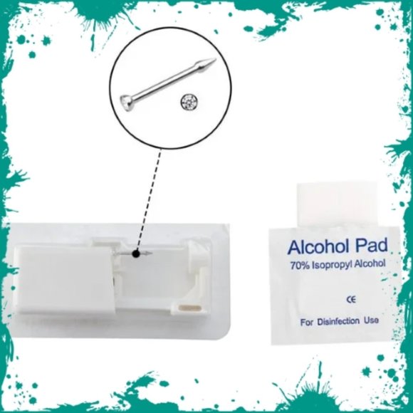 New 8pc Nose Piercing Kit - Picture 3 of 5